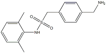 1-[4-(aminomethyl)phenyl]-N-(2,6-dimethylphenyl)methanesulfonamide 结构式