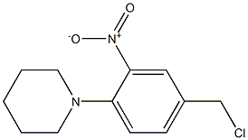 1-[4-(chloromethyl)-2-nitrophenyl]piperidine 结构式