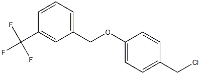 1-[4-(chloromethyl)phenoxymethyl]-3-(trifluoromethyl)benzene 结构式