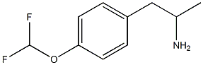 1-[4-(difluoromethoxy)phenyl]propan-2-amine 结构式