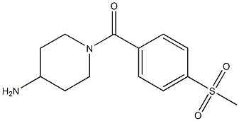 1-[4-(methylsulfonyl)benzoyl]piperidin-4-amine 结构式