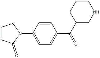 1-[4-(piperidin-3-ylcarbonyl)phenyl]pyrrolidin-2-one 结构式