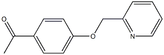 1-[4-(pyridin-2-ylmethoxy)phenyl]ethanone 结构式