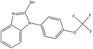 1-[4-(trifluoromethoxy)phenyl]-1H-1,3-benzodiazole-2-thiol 结构式