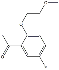 1-[5-fluoro-2-(2-methoxyethoxy)phenyl]ethan-1-one 结构式
