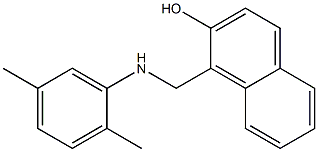 1-{[(2,5-dimethylphenyl)amino]methyl}naphthalen-2-ol 结构式