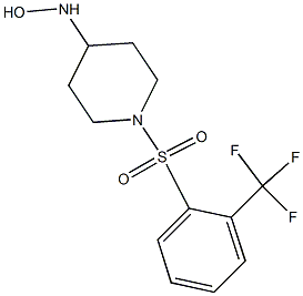 1-{[2-(trifluoromethyl)benzene]sulfonyl}piperidine-4-hydroxylamine 结构式