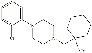 1-{[4-(2-chlorophenyl)piperazin-1-yl]methyl}cyclohexan-1-amine 结构式