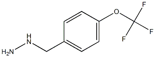 1-{[4-(trifluoromethoxy)phenyl]methyl}hydrazine 结构式