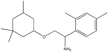 1-{1-amino-2-[(3,3,5-trimethylcyclohexyl)oxy]ethyl}-2,4-dimethylbenzene 结构式