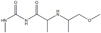 1-{2-[(1-methoxypropan-2-yl)amino]propanoyl}-3-methylurea 结构式