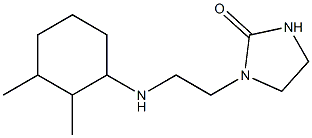 1-{2-[(2,3-dimethylcyclohexyl)amino]ethyl}imidazolidin-2-one 结构式