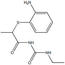 1-{2-[(2-aminophenyl)sulfanyl]propanoyl}-3-ethylurea 结构式