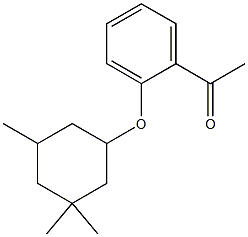 1-{2-[(3,3,5-trimethylcyclohexyl)oxy]phenyl}ethan-1-one 结构式