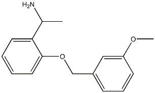 1-{2-[(3-methoxyphenyl)methoxy]phenyl}ethan-1-amine 结构式