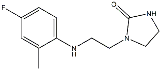 1-{2-[(4-fluoro-2-methylphenyl)amino]ethyl}imidazolidin-2-one 结构式