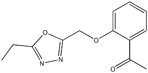 1-{2-[(5-ethyl-1,3,4-oxadiazol-2-yl)methoxy]phenyl}ethan-1-one 结构式