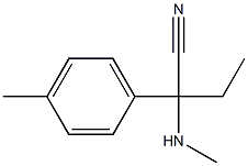 2-(methylamino)-2-(4-methylphenyl)butanenitrile 结构式