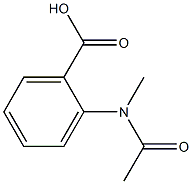 2-(N-methylacetamido)benzoic acid 结构式