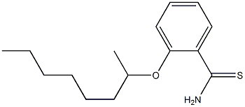 2-(octan-2-yloxy)benzene-1-carbothioamide 结构式