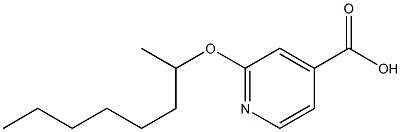 2-(octan-2-yloxy)pyridine-4-carboxylic acid 结构式