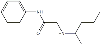 2-(pentan-2-ylamino)-N-phenylacetamide 结构式