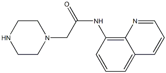 2-(piperazin-1-yl)-N-(quinolin-8-yl)acetamide 结构式