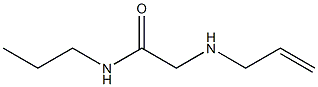 2-(prop-2-en-1-ylamino)-N-propylacetamide 结构式