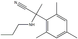 2-(propylamino)-2-(2,4,6-trimethylphenyl)propanenitrile 结构式