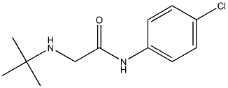 2-(tert-butylamino)-N-(4-chlorophenyl)acetamide 结构式