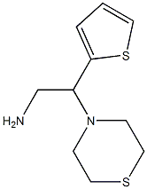 2-(thiomorpholin-4-yl)-2-(thiophen-2-yl)ethan-1-amine 结构式
