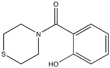 2-(thiomorpholin-4-ylcarbonyl)phenol 结构式