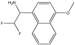 2,2-difluoro-1-(4-methoxynaphthalen-1-yl)ethan-1-amine 结构式