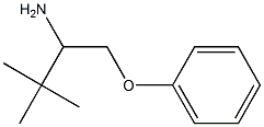 2,2-dimethyl-1-(phenoxymethyl)propylamine 结构式