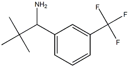 2,2-dimethyl-1-[3-(trifluoromethyl)phenyl]propan-1-amine 结构式