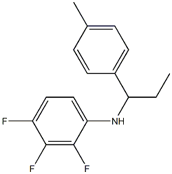 2,3,4-trifluoro-N-[1-(4-methylphenyl)propyl]aniline 结构式