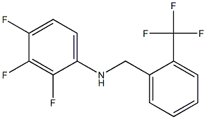 2,3,4-trifluoro-N-{[2-(trifluoromethyl)phenyl]methyl}aniline 结构式