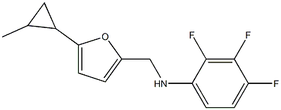 2,3,4-trifluoro-N-{[5-(2-methylcyclopropyl)furan-2-yl]methyl}aniline 结构式