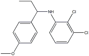 2,3-dichloro-N-[1-(4-methoxyphenyl)propyl]aniline 结构式