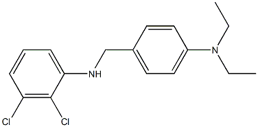 2,3-dichloro-N-{[4-(diethylamino)phenyl]methyl}aniline 结构式