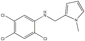 2,4,5-trichloro-N-[(1-methyl-1H-pyrrol-2-yl)methyl]aniline 结构式