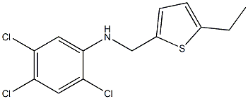2,4,5-trichloro-N-[(5-ethylthiophen-2-yl)methyl]aniline 结构式
