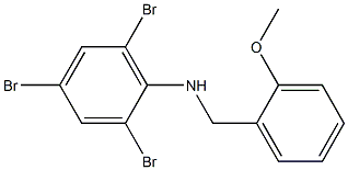 2,4,6-tribromo-N-[(2-methoxyphenyl)methyl]aniline 结构式