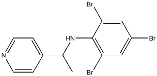 2,4,6-tribromo-N-[1-(pyridin-4-yl)ethyl]aniline 结构式