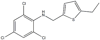 2,4,6-trichloro-N-[(5-ethylthiophen-2-yl)methyl]aniline 结构式