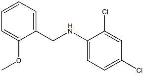 2,4-dichloro-N-[(2-methoxyphenyl)methyl]aniline 结构式