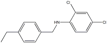 2,4-dichloro-N-[(4-ethylphenyl)methyl]aniline 结构式