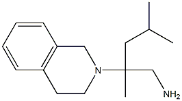 2,4-dimethyl-2-(1,2,3,4-tetrahydroisoquinolin-2-yl)pentan-1-amine 结构式