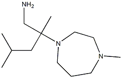 2,4-dimethyl-2-(4-methyl-1,4-diazepan-1-yl)pentan-1-amine 结构式