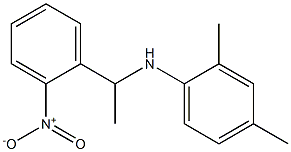 2,4-dimethyl-N-[1-(2-nitrophenyl)ethyl]aniline 结构式